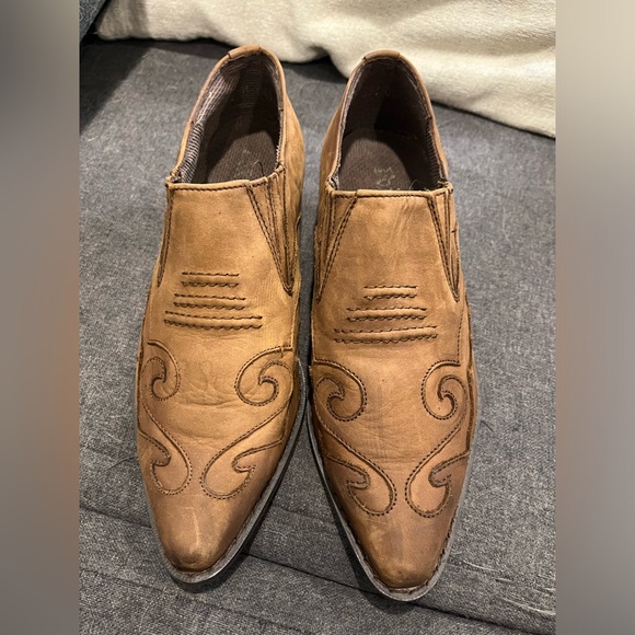 Fox Fire‎ Leather Short Cowboy Boots - Picture 2 of 7